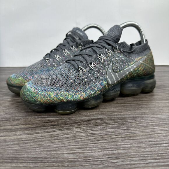 Nike Air Vapormax Flyknit Dark Grey Reflective‎ Silver Women’s Size 8 849557-019 - Picture 1 of 14